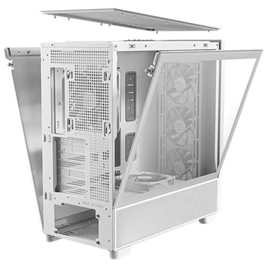 Antec Flux Midi Tower - 4 Ventilatoren Wit