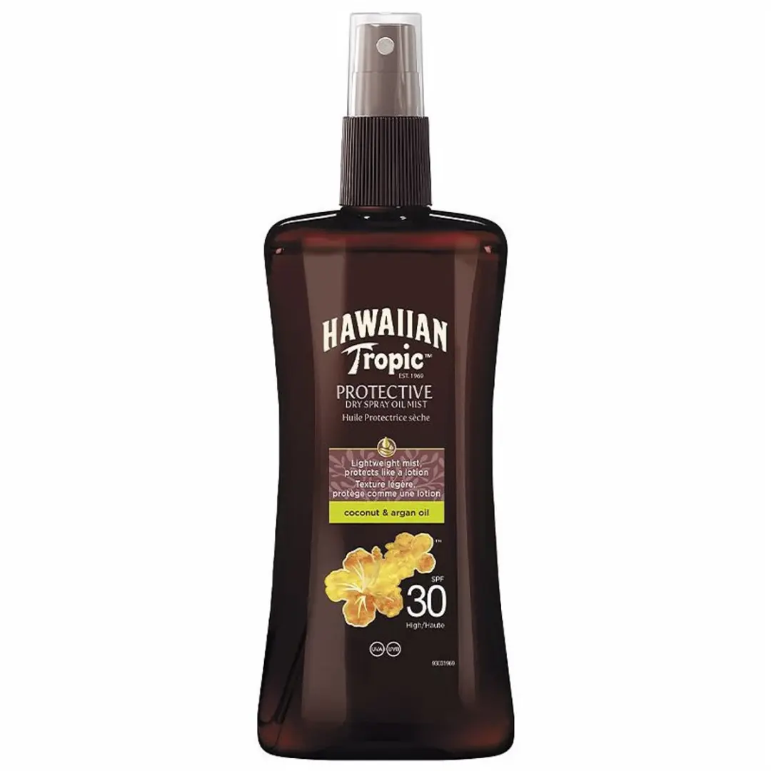 Hawaiian Tropic Zonnebrandolie SPF 30 Kokosnoot Argan 200ml