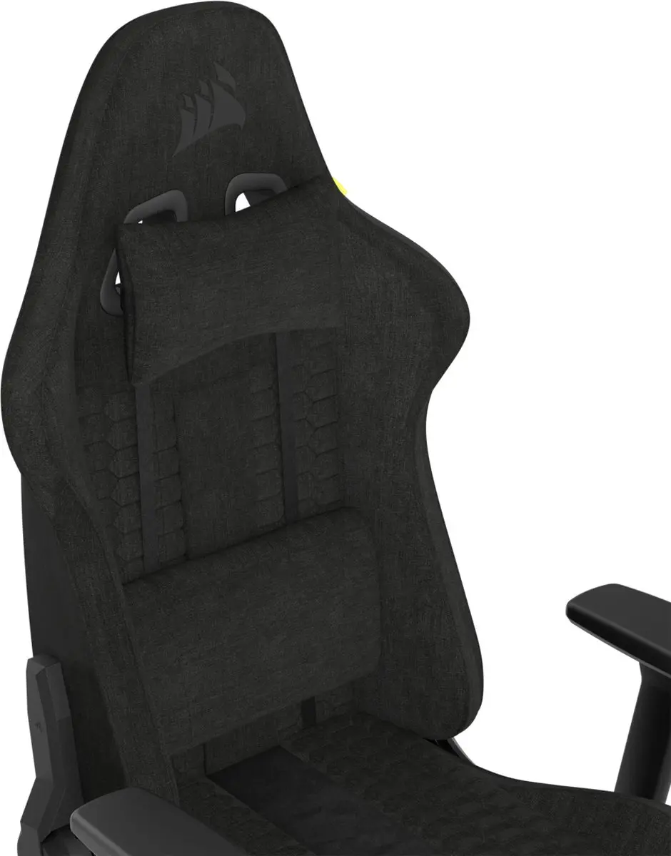 Corsair TC100 Relaxed Gaming Stoel - Zacht Stof - Traagschuim - Grijs