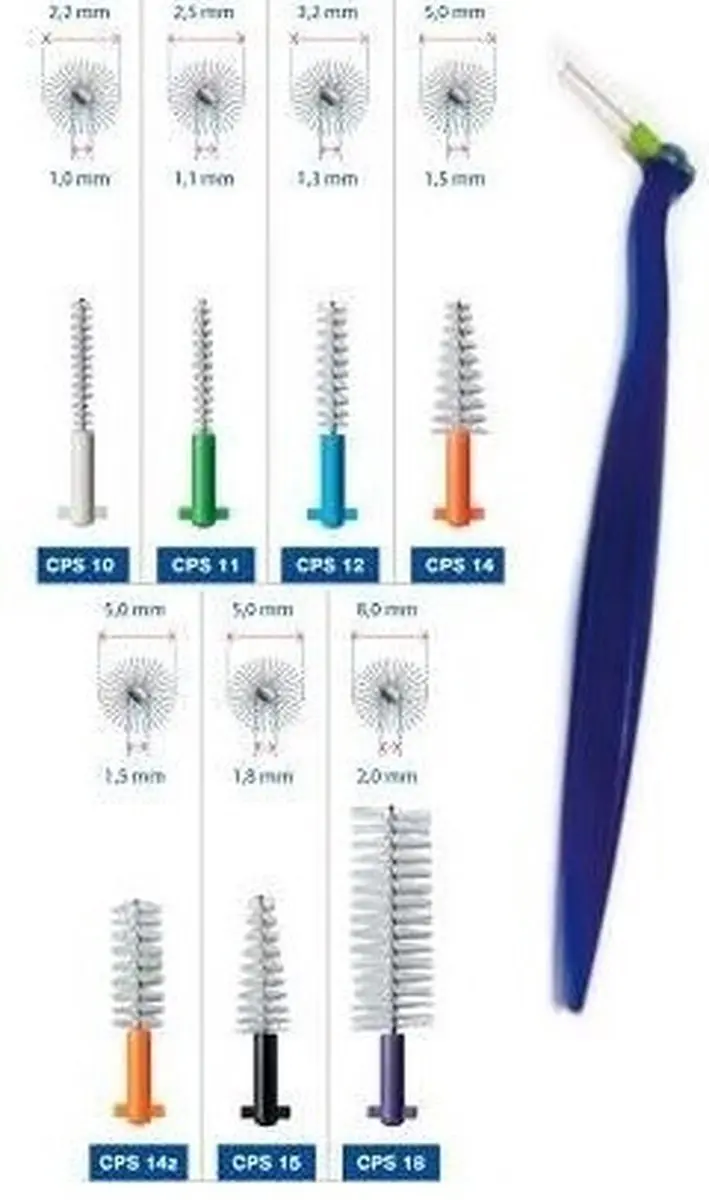 Curaprox CPS 18 Regular Plus Ragers met Houder - 4 Stuks