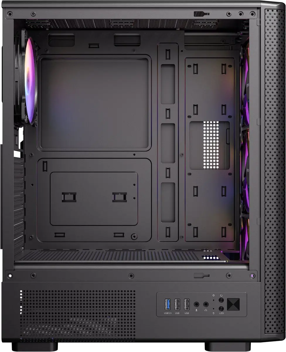 Antec VX-320 ARGB Midi Tower - 4 Ventilatoren - Zwart