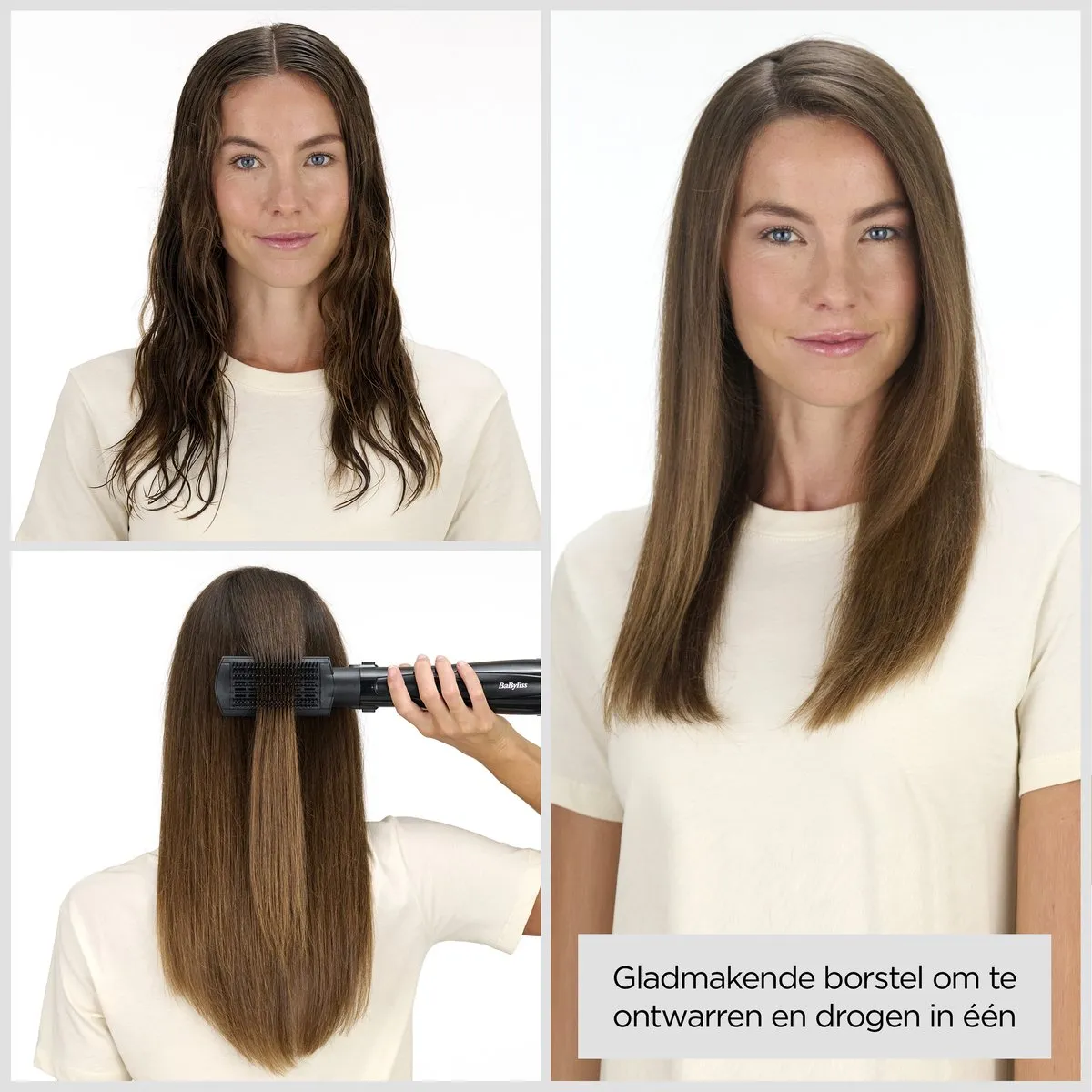 Babyliss Style Smooth 1000 AS128E Föhnborstel - 1000W - Zwart - afbeelding 6 van 6