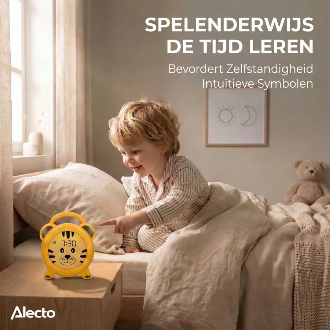 Alecto BC100TIGER Slaaptrainer Kinderwekker - Tijger