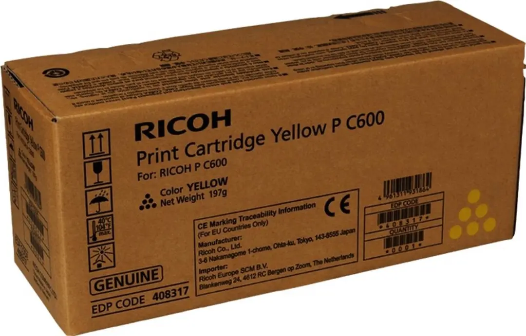 Ricoh 408317 Tonercartridge Geel