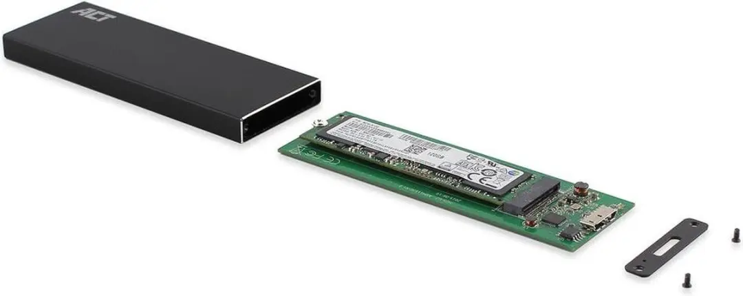 ACT AC1600 M.2 SATA SSD Behuizing - USB 3.2 Gen1 - Zwart