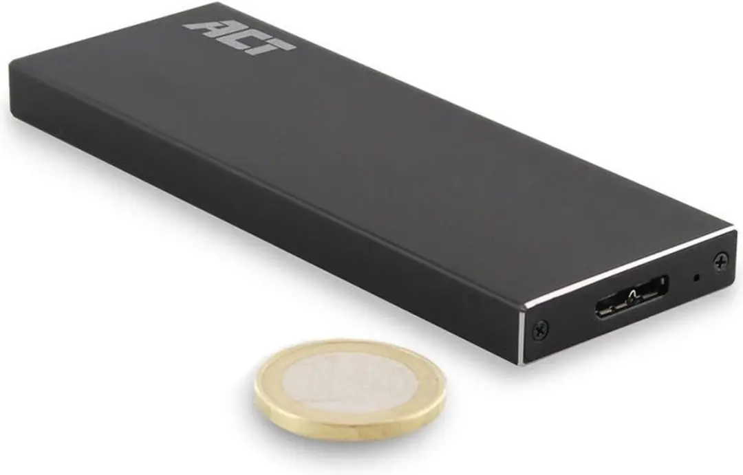 ACT AC1600 M.2 SATA SSD Behuizing - USB 3.2 Gen1 - Zwart