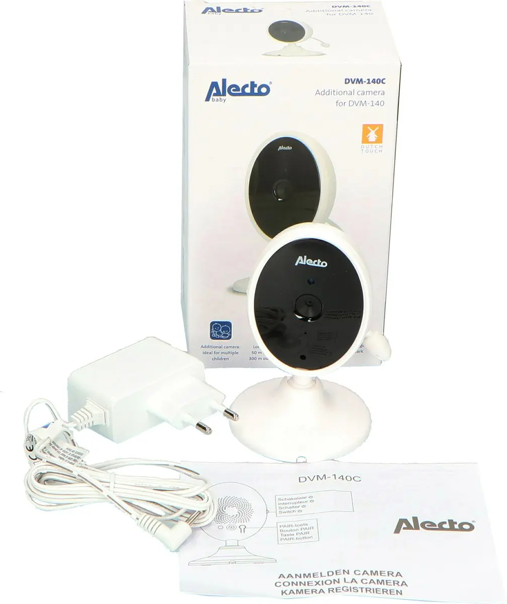 Alecto DVM-140C Babyfoonuitbreiding - Extra Camera Wit