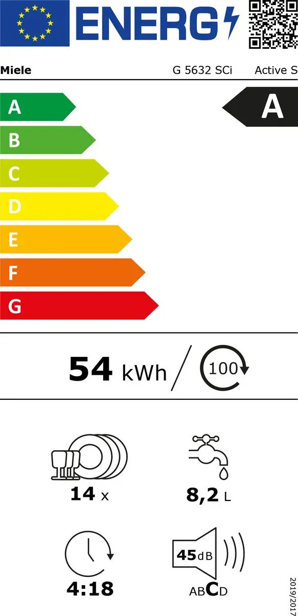 Miele G 5632 SCi CLST Integreerbare Vaatwasser 14 Couverts - Zilver