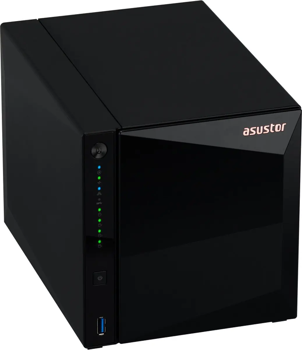 Asustor Drivestor 4 Pro Gen2 AS3304T v2 NAS - 4-Bay - 2.5GbE - 2GB RAM - Zwart