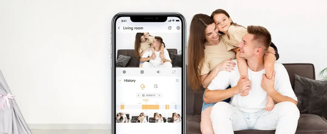 Imou A1 2K Babyfoon - 3MP Camera - 360° Draaibaar - Nachtzicht - Wit