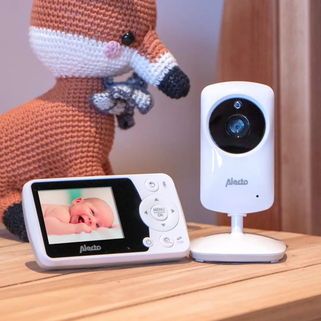 Alecto BO64 Uitbreidbare Babyfoon met Camera 2.4" - Wit