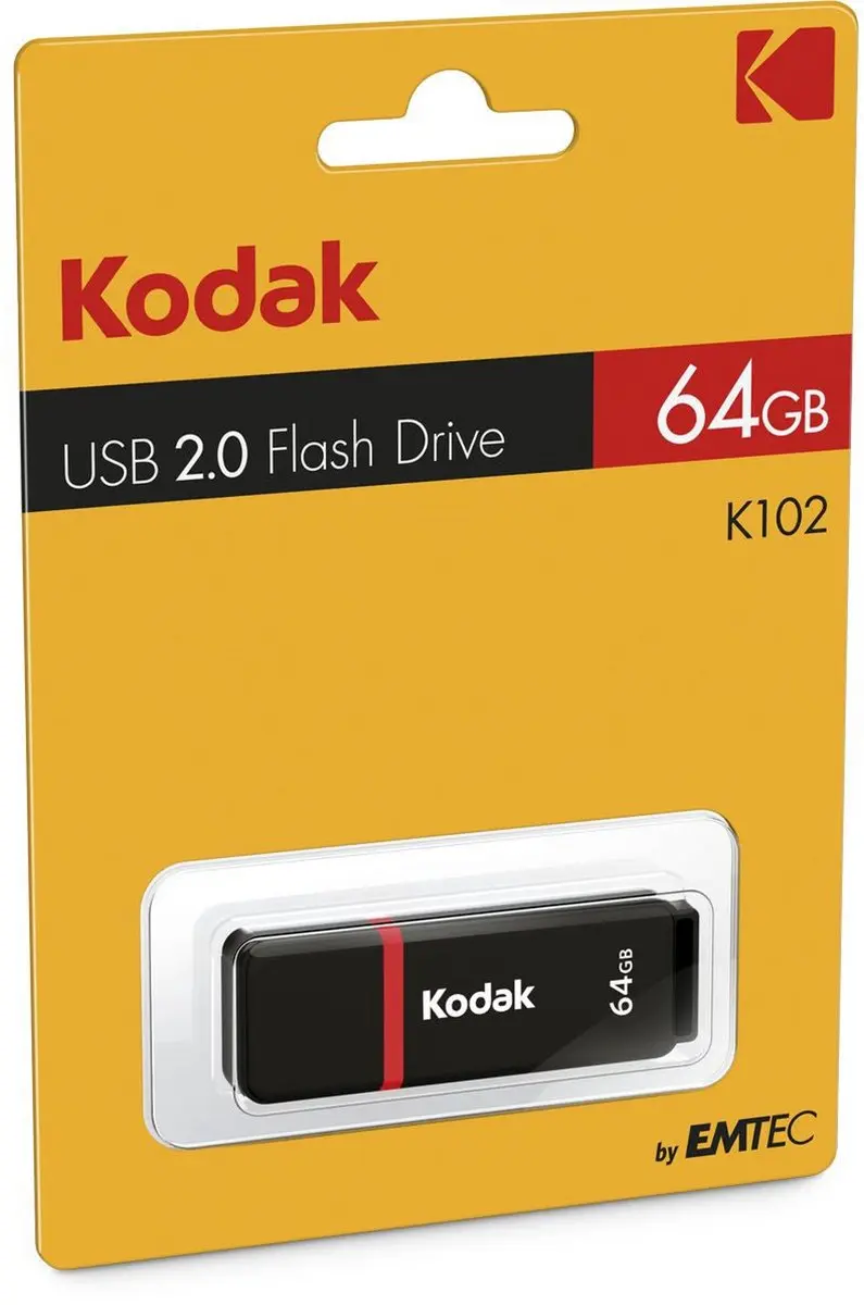 Kodak II Classic K102 USB Stick 64GB - Zwart