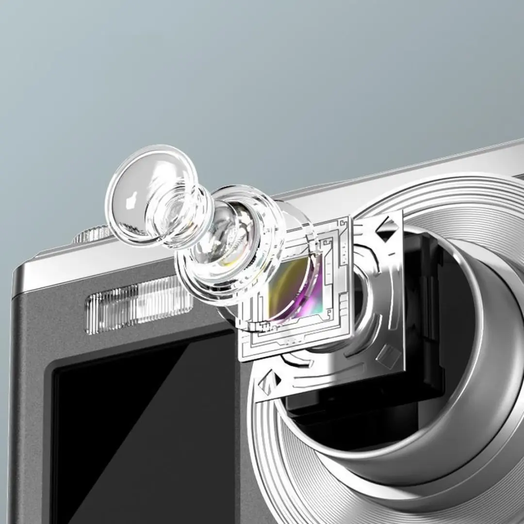 Rollei Compactline 10x TZ80 TZ90 TZ95 Compactcamera 60MP - Grijs/Zilver