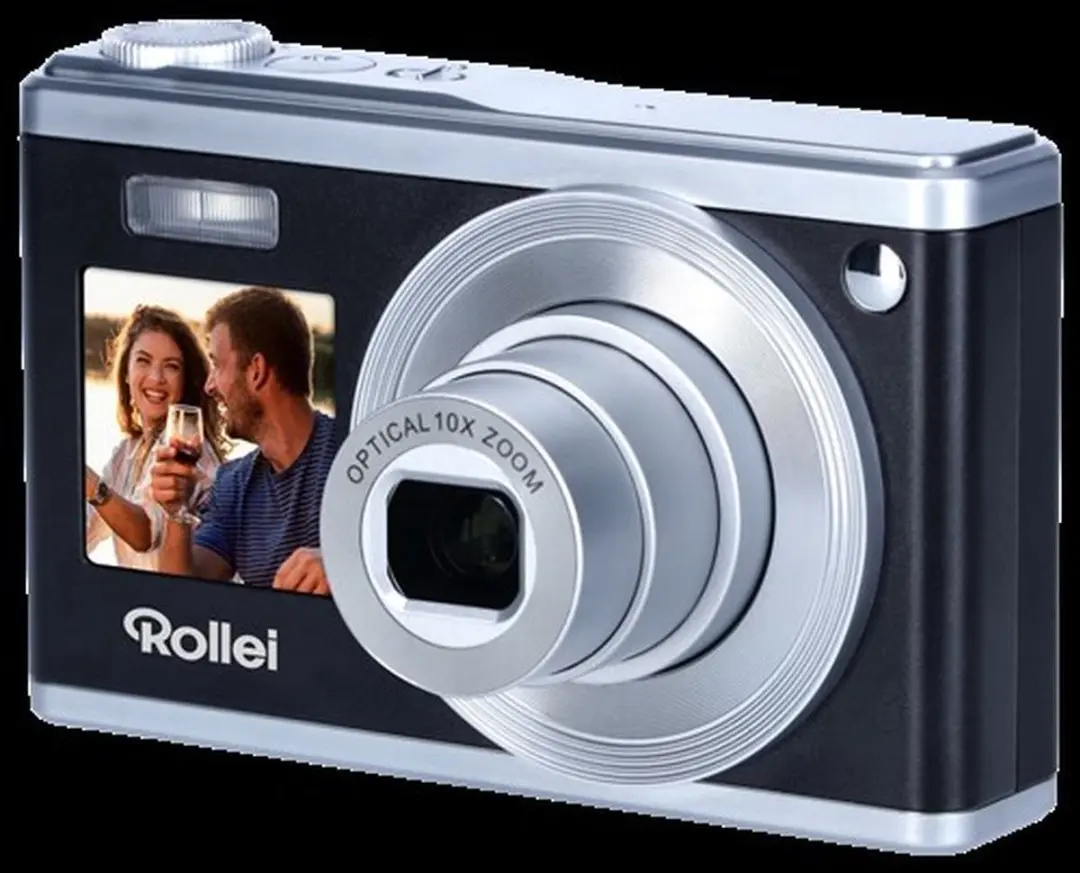 Rollei Compactline 10x TZ80 TZ90 TZ95 Compactcamera 60MP - Grijs/Zilver