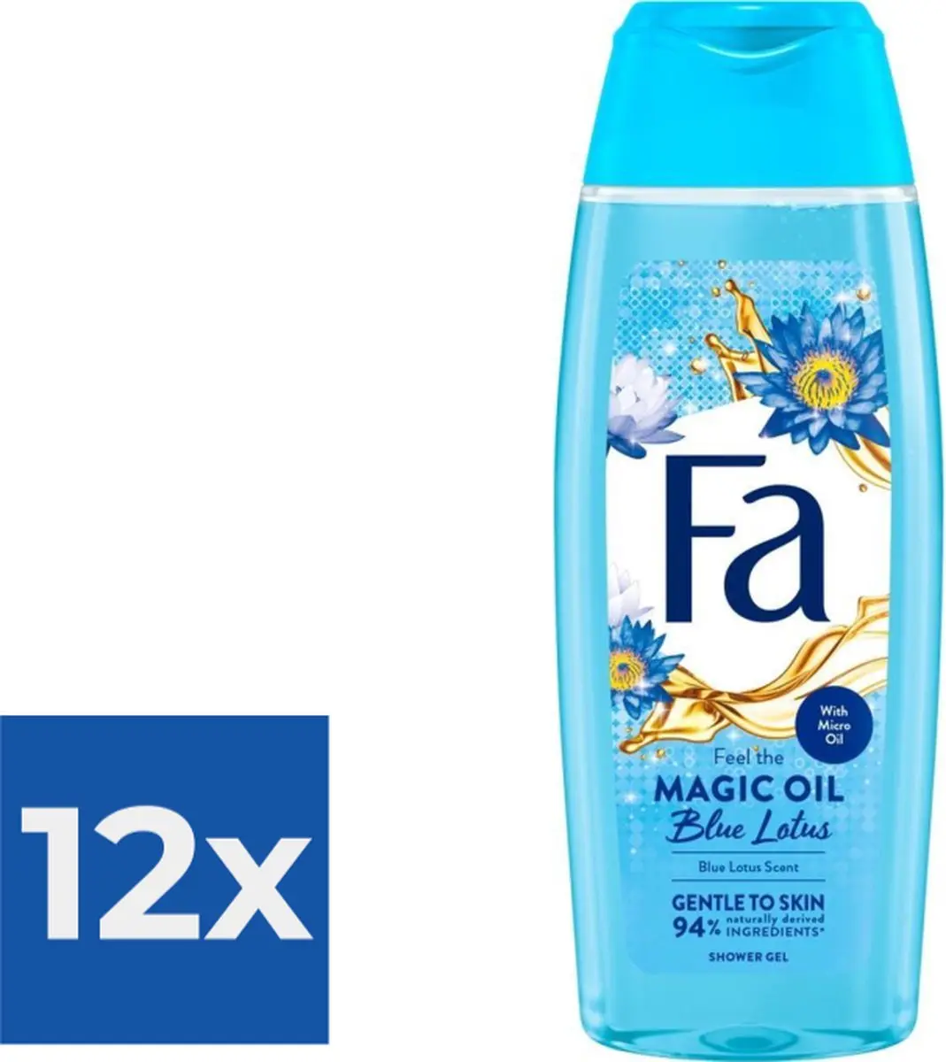 Fa Douche Magic Oil Blue Lotus - 24 Stuks (12x250ml)