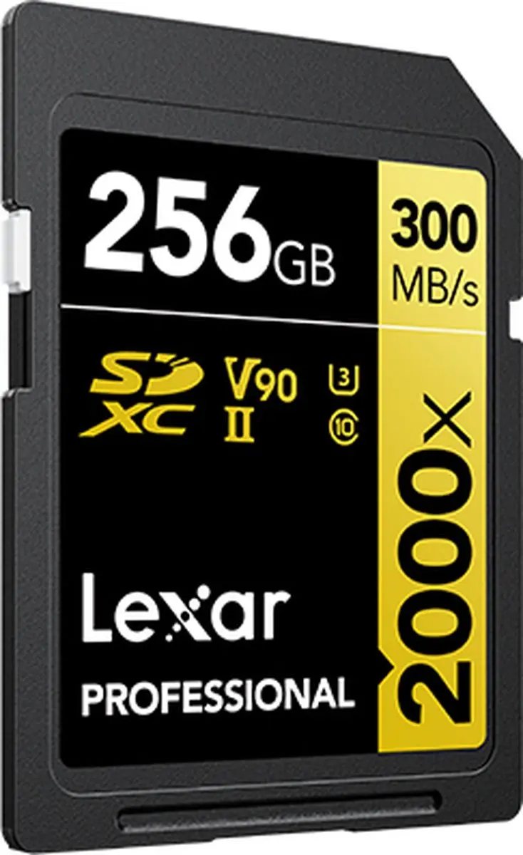 Lexar SD Pro Gold Series UHS-II 256GB V90