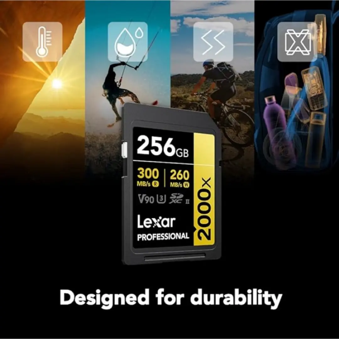 Lexar SD Pro Gold Series UHS-II 256GB V90