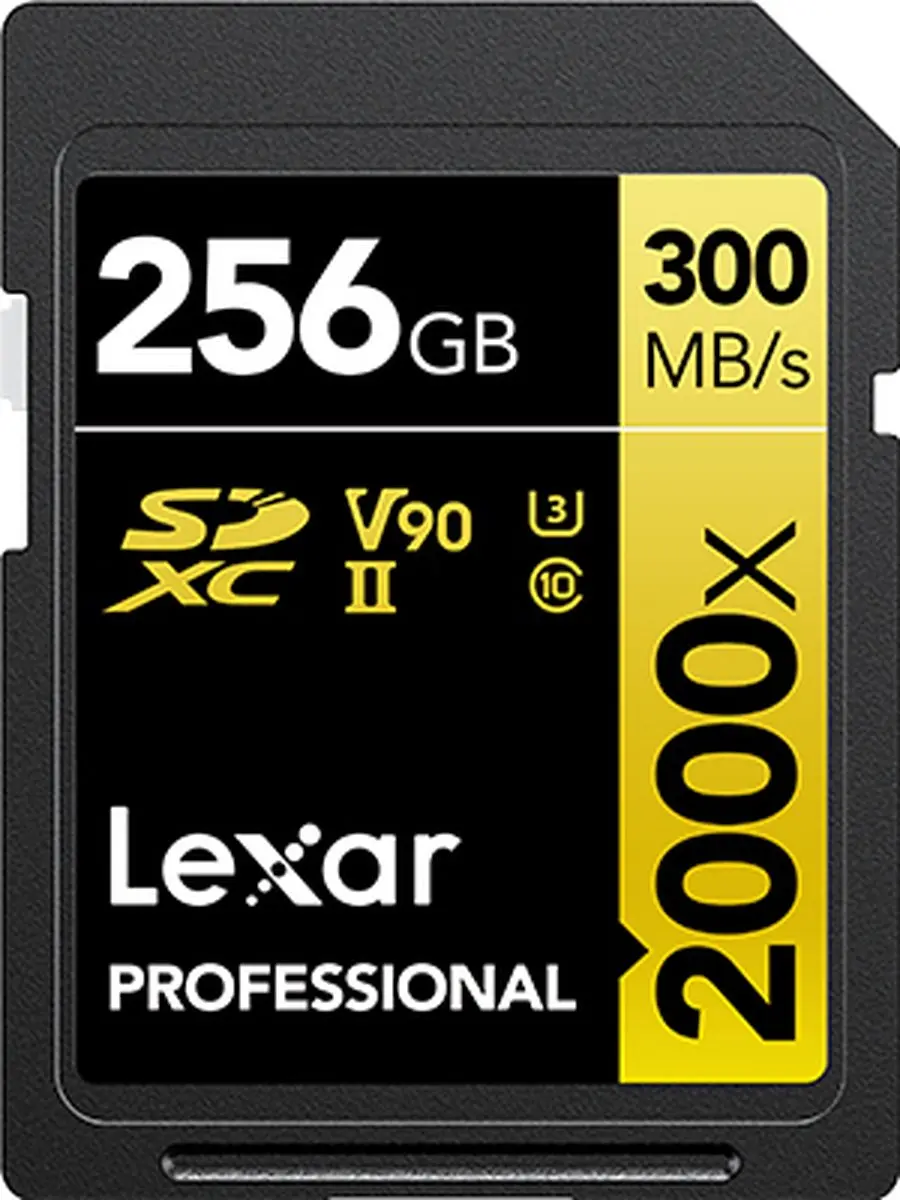 Lexar SD Pro Gold Series UHS-II 256GB V90