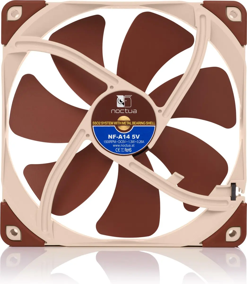 Noctua NF-A14 5V Ventilator 120mm - Bruin