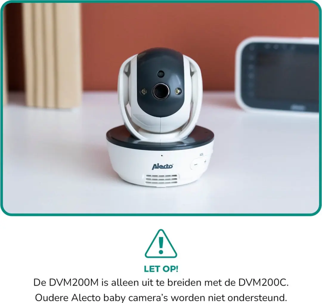 Alecto DVM200M Babyfoon met Camera 4.3" - Wit