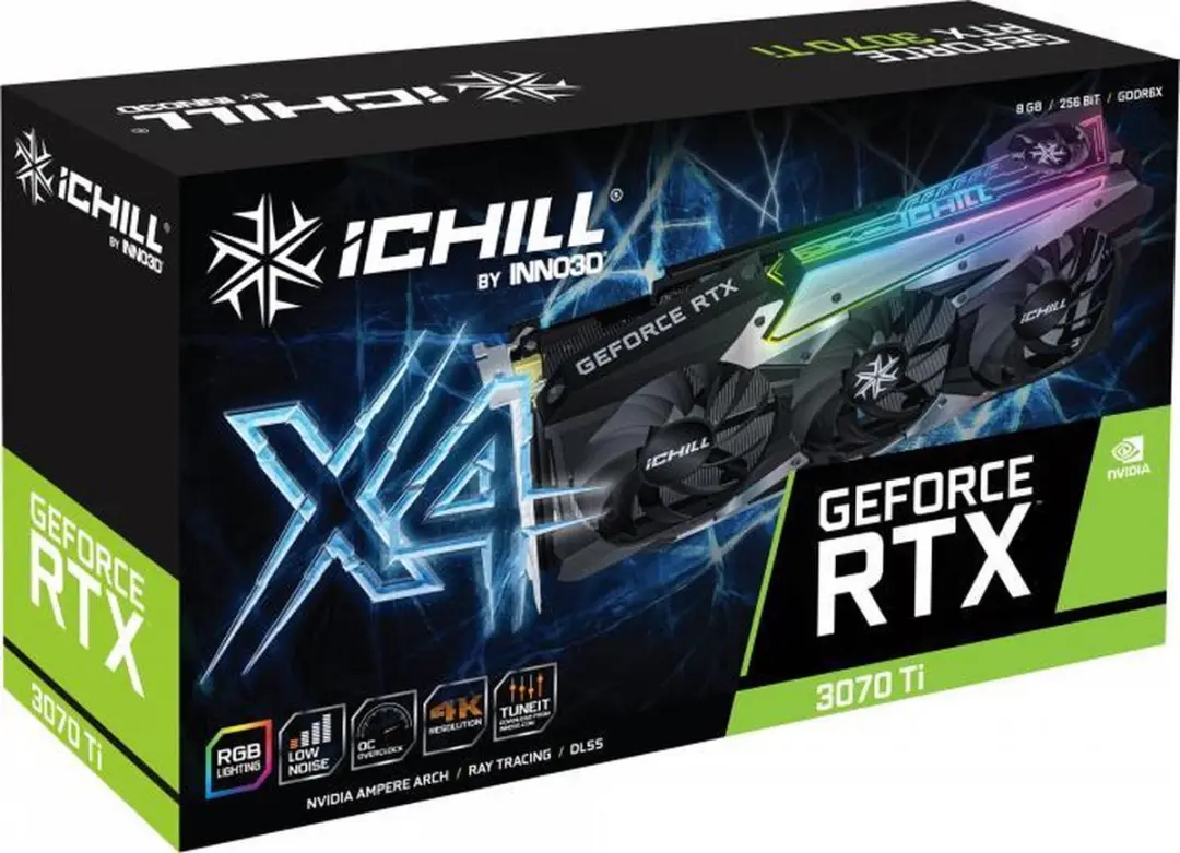 INNO3D iChill RTX 3070 Ti C307T4-086XX-1820VA35 Videokaart - afbeelding 6 van 6