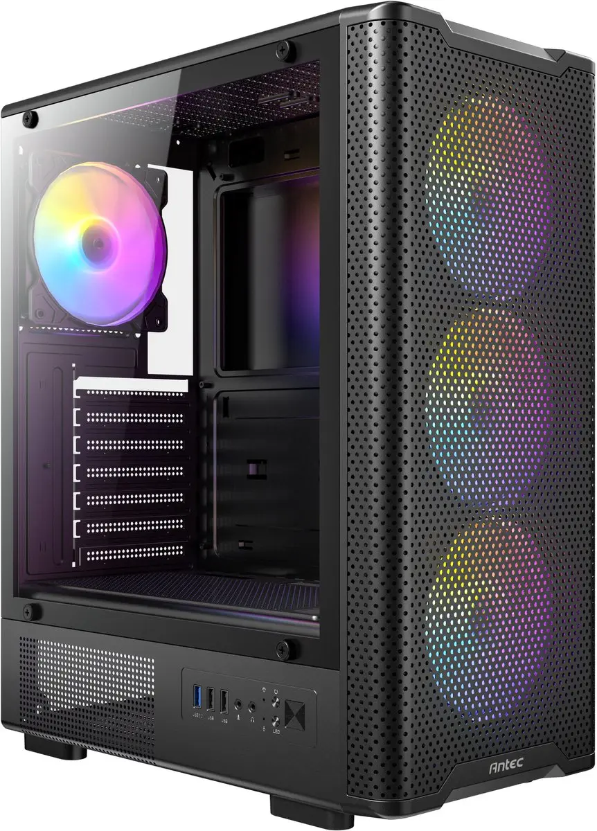 Antec VX-320 ARGB Midi Tower - Zwart