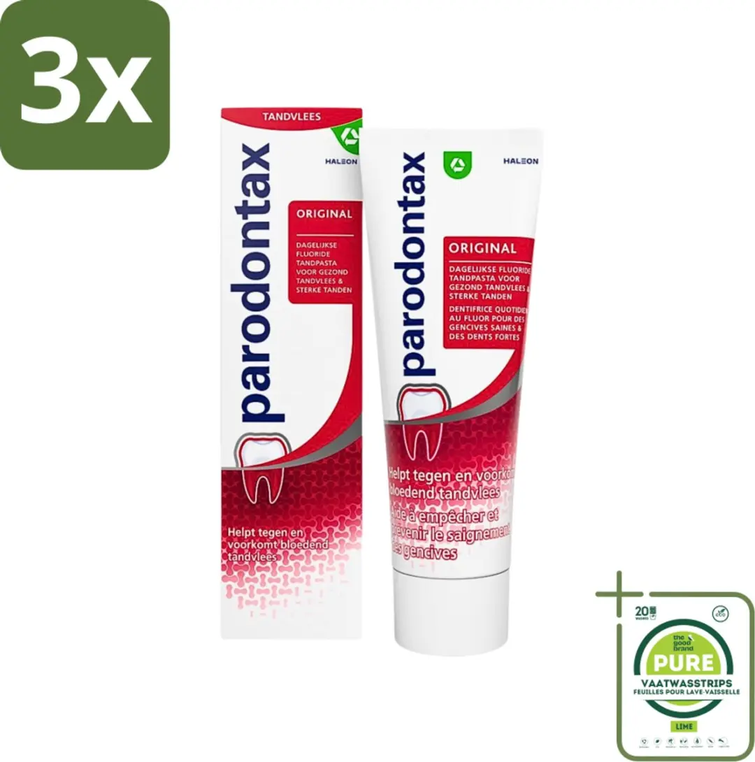 Parodontax Original Tandpasta 225ml - 3 Stuks