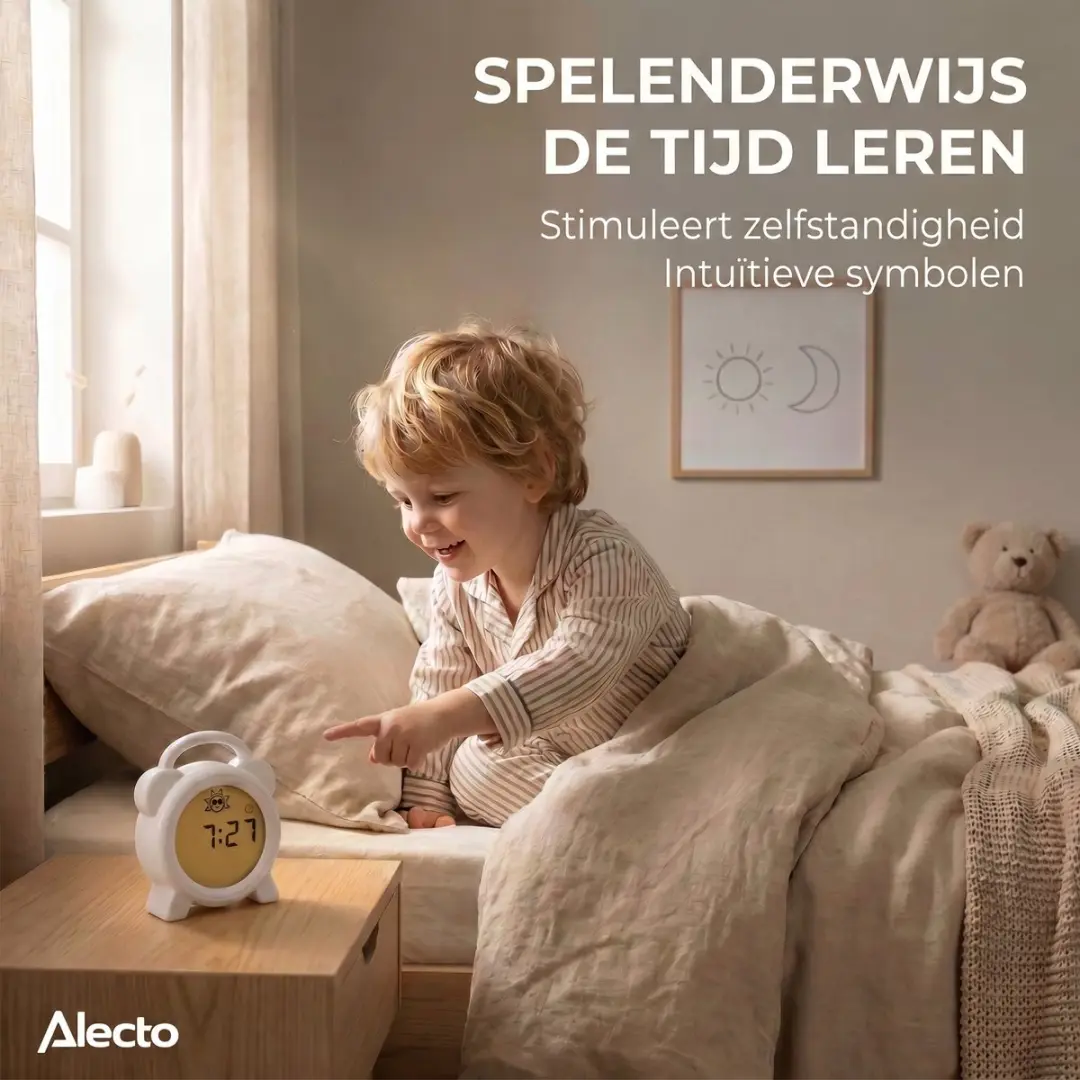 Alecto BC-100 Slaaptrainer Kinderwekker - Wit