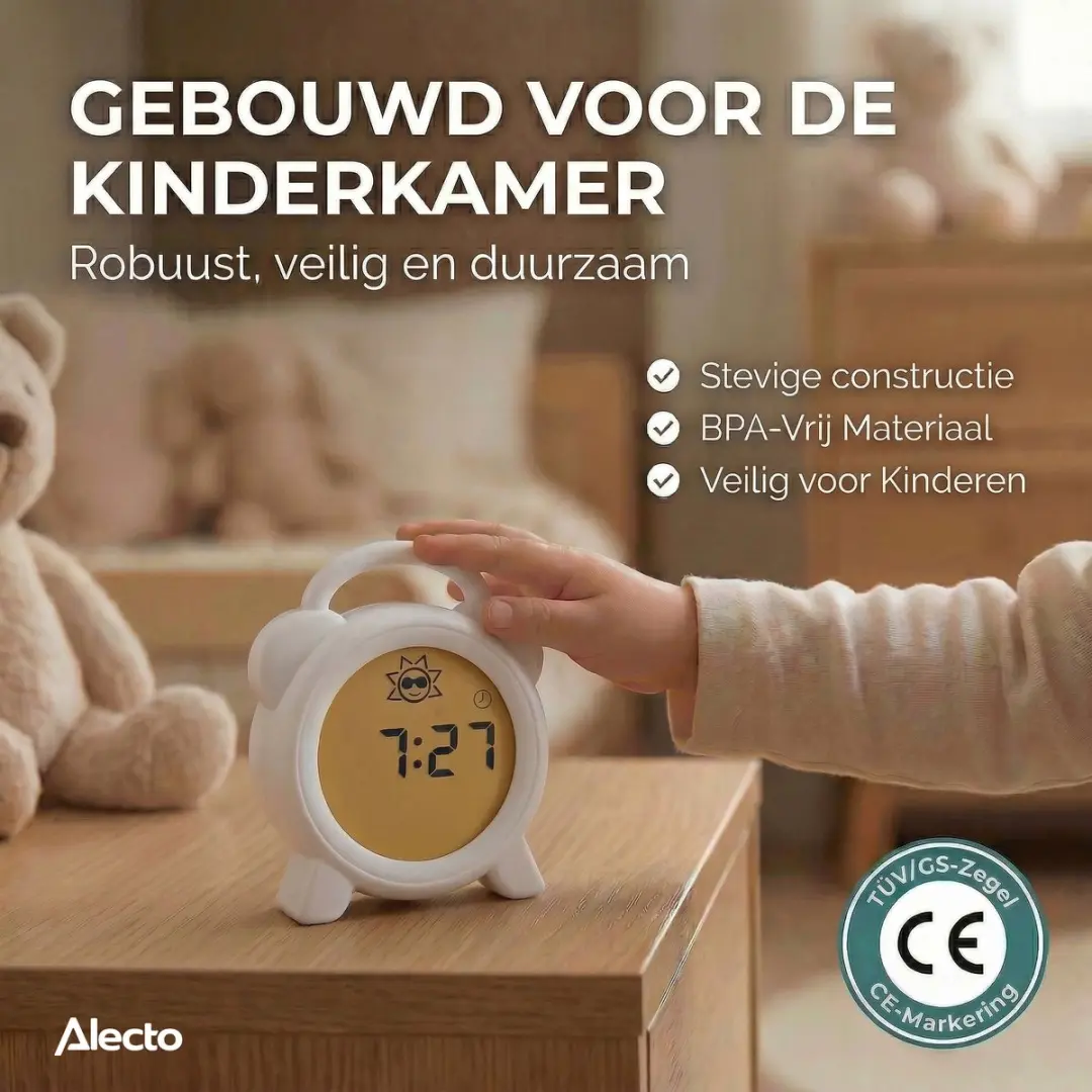 Alecto BC-100 Slaaptrainer Kinderwekker - Wit