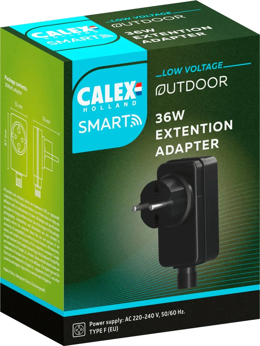 Calex Smart Outdoor 24V Adapter 36W - IP44 - Zwart - afbeelding 6 van 6