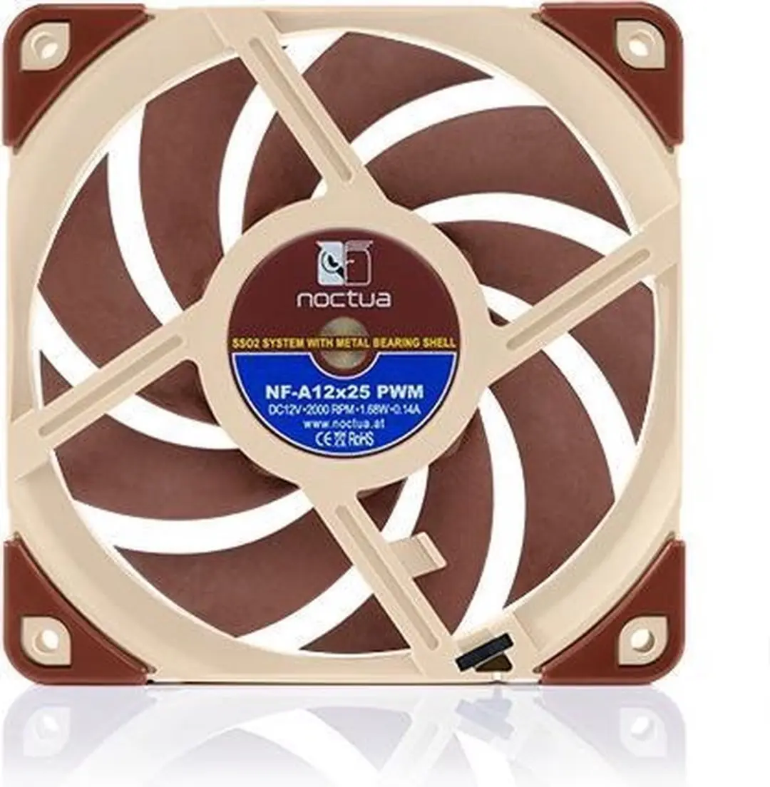 Noctua NF-A12x25 5V PWM Ventilator - 12cm - Rood