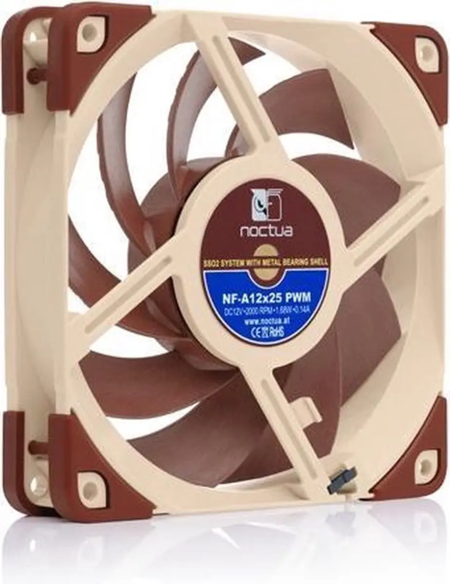 Noctua NF-A12x25 5V PWM Ventilator - 12cm - Rood