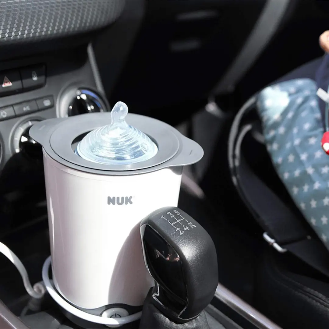 NUK Thermo Express Flessenwarmer - Zwart/Wit