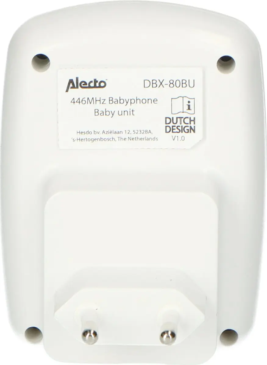 Alecto DBX-80BU Babyfoonuitbreiding - Extra Unit Wit