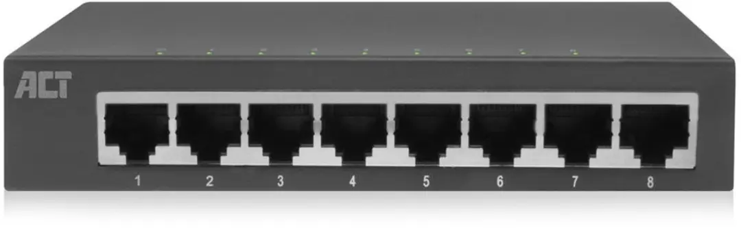 ACT AC4418 8-Poorts Gigabit Ethernet Switch - Zwart