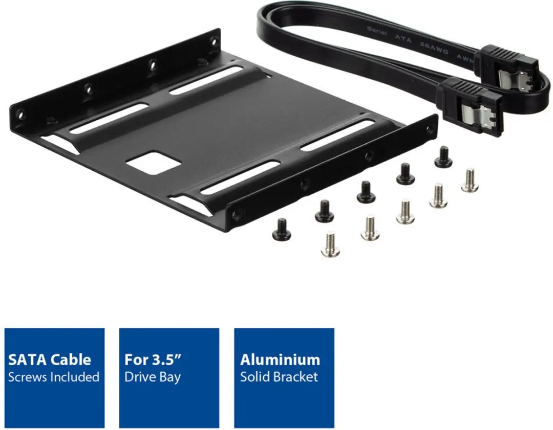 ACT AC1540 2,5" naar 3,5" HDD/SSD Bracket - Zwart