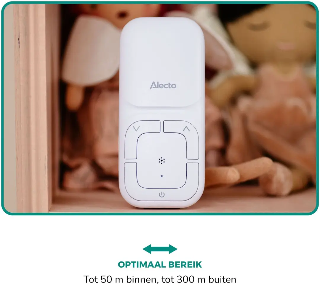 Alecto DBX130 Audio Babyfoon - Full Eco DECT - Wit