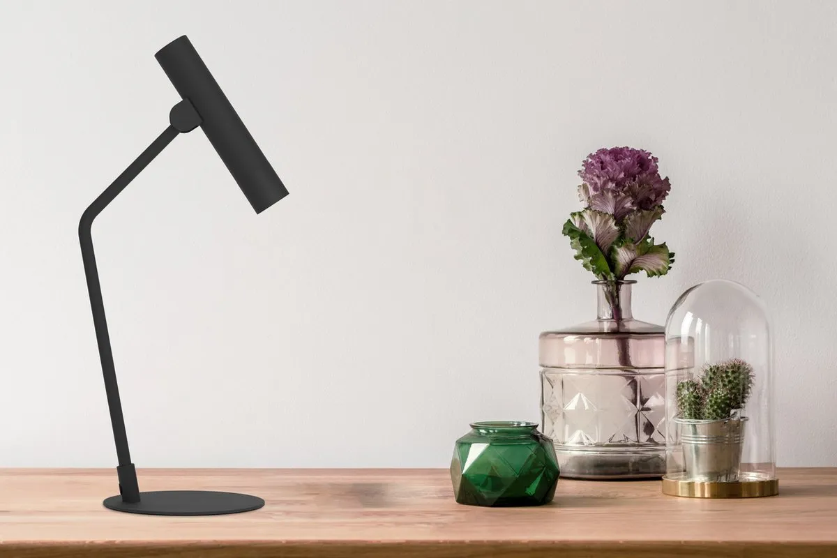 Eglo Almudaina LED Tafellamp - 49,5 cm - Zwart