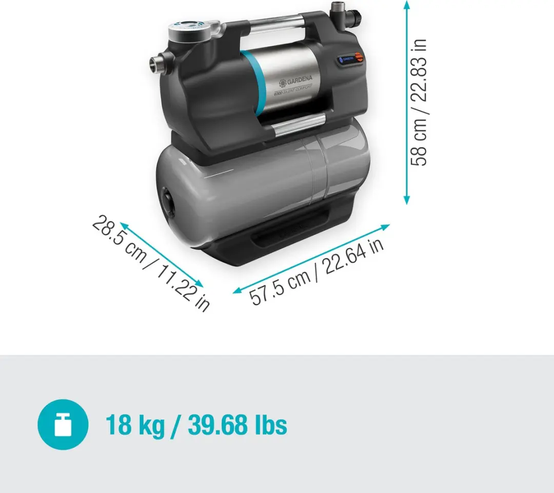 Gardena Hydrofoorpomp 6300 SilentComfort 1050W