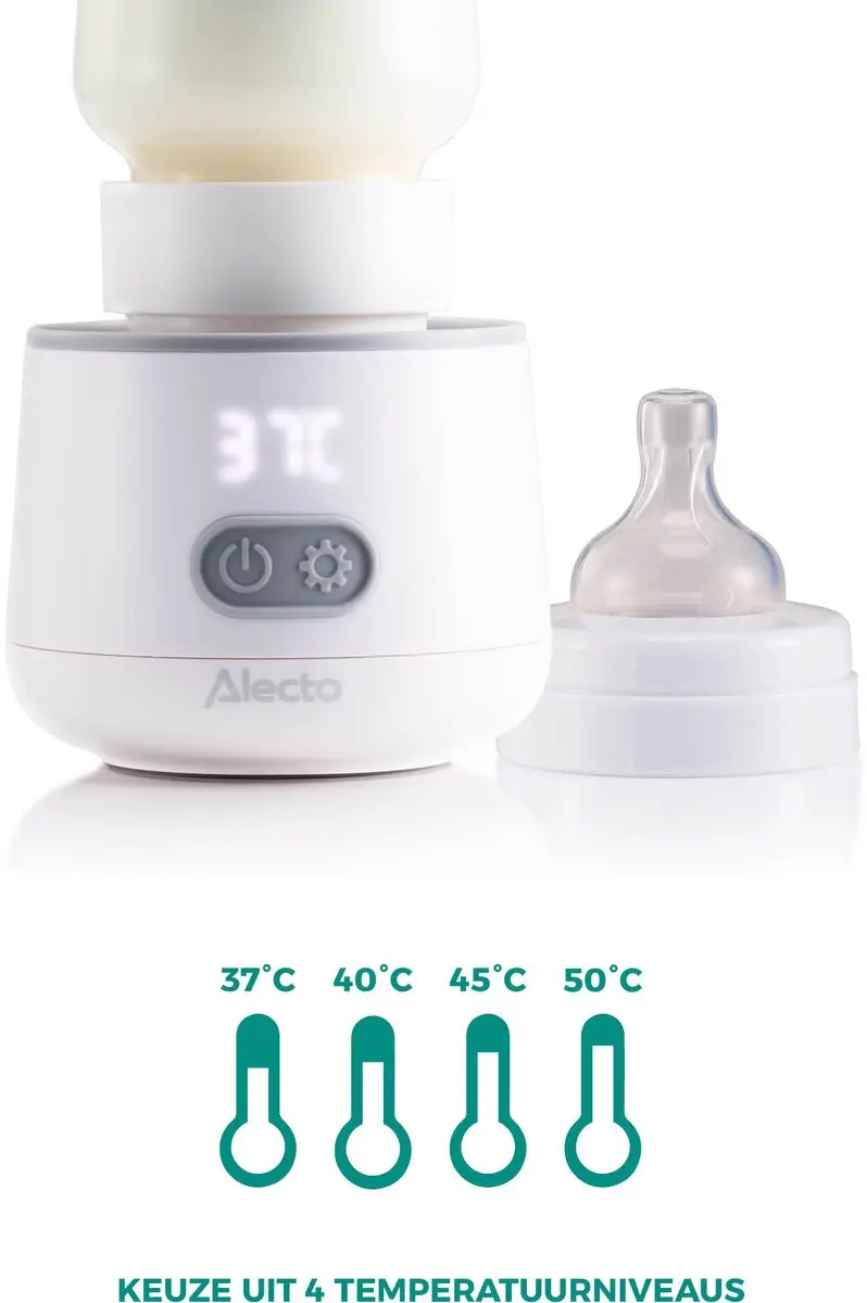 Alecto BW1000 Draagbare Baby Flessenwarmer - Wit