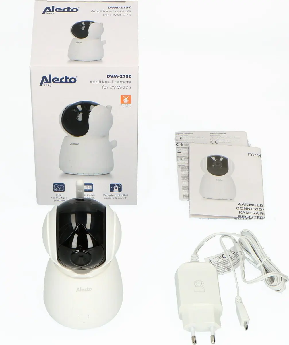 Alecto DVM-275C Babyfoonuitbreiding Extra Camera - Wit