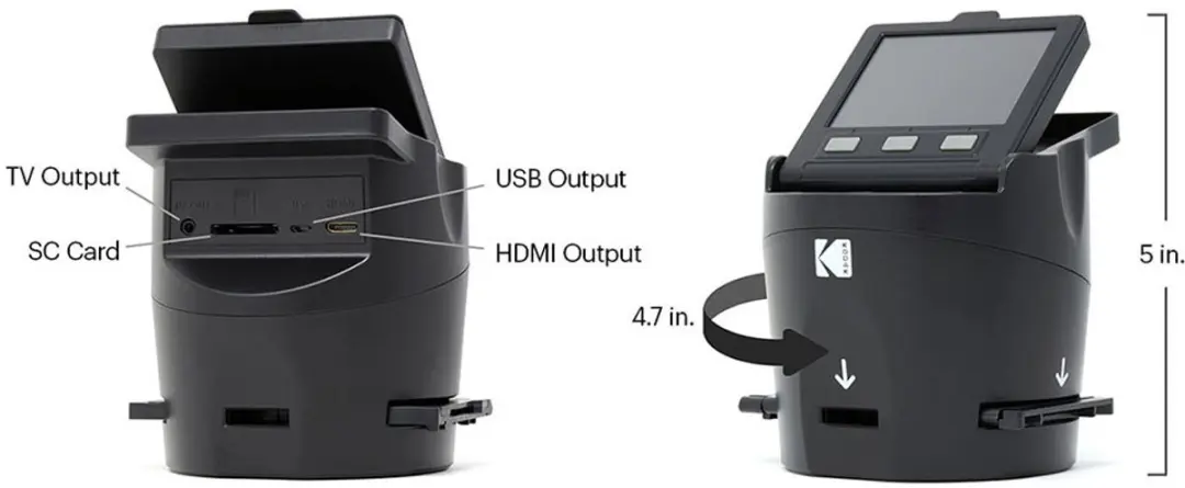 Kodak SCANZA RODFS35 Filmscanner - 14 Mpix - Doorlichtmodule