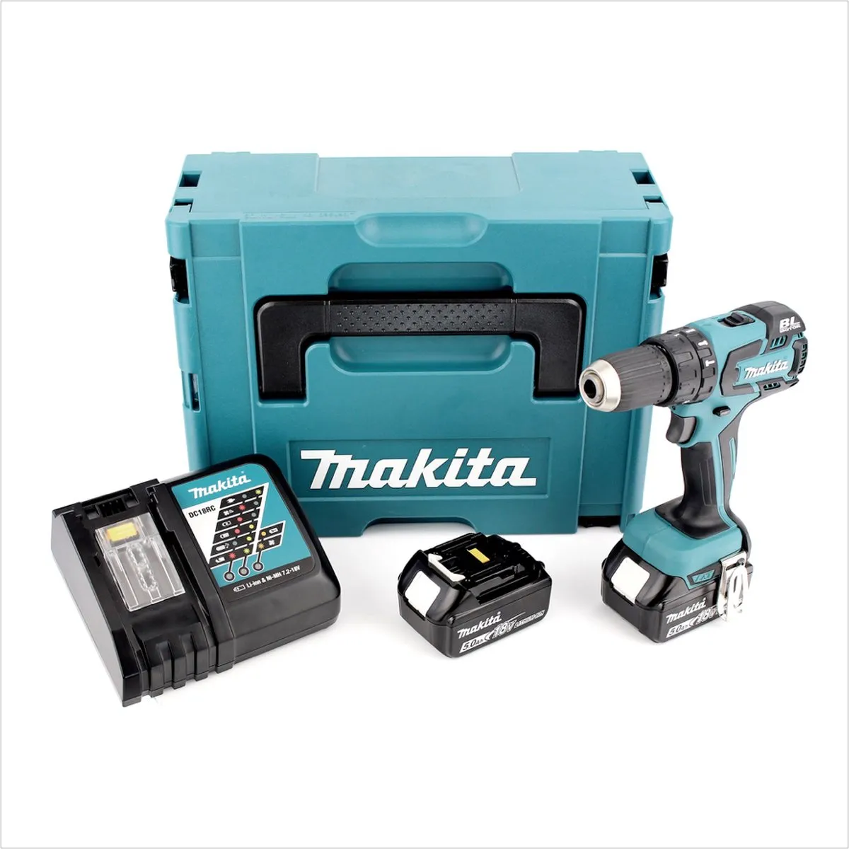 Makita DHP459RTJ Klopboor-/Schroefmachine 18V 5.0Ah - 2 snelheden - afbeelding 5 van 6