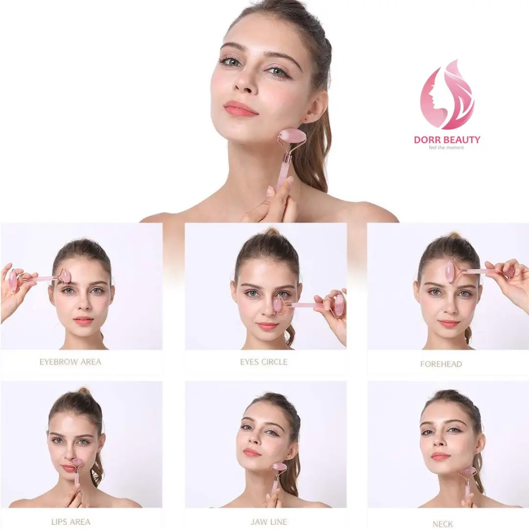 Dörr Beauty Jade Quartz Roller - Roze