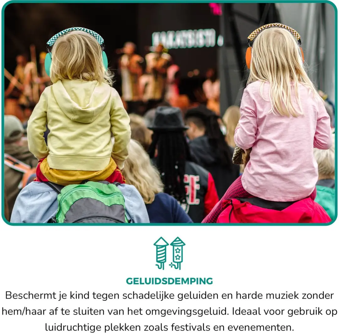 Alecto BV-71 Gehoorbescherming Kinderen - Groen