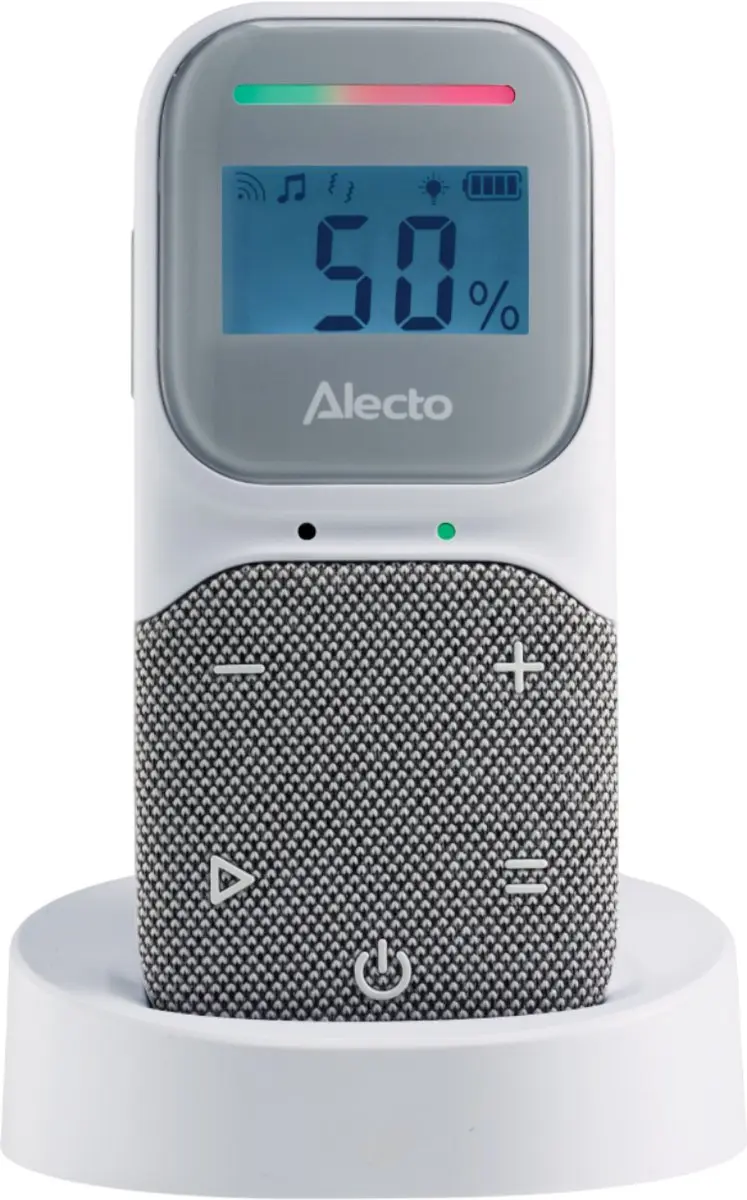 Alecto DBX150 Babyfoon - Projector met Nachtlampje - Wit/Grijs