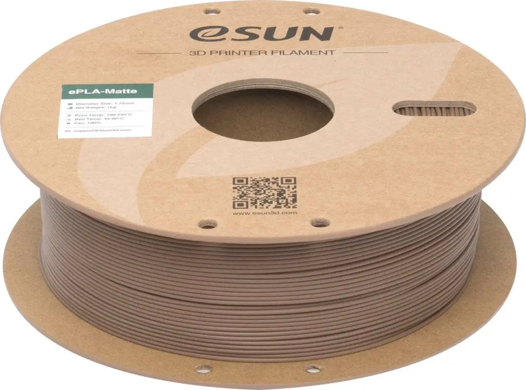 ESUN PLA-Matte Bruin 3D Filament 1.75mm 1kg