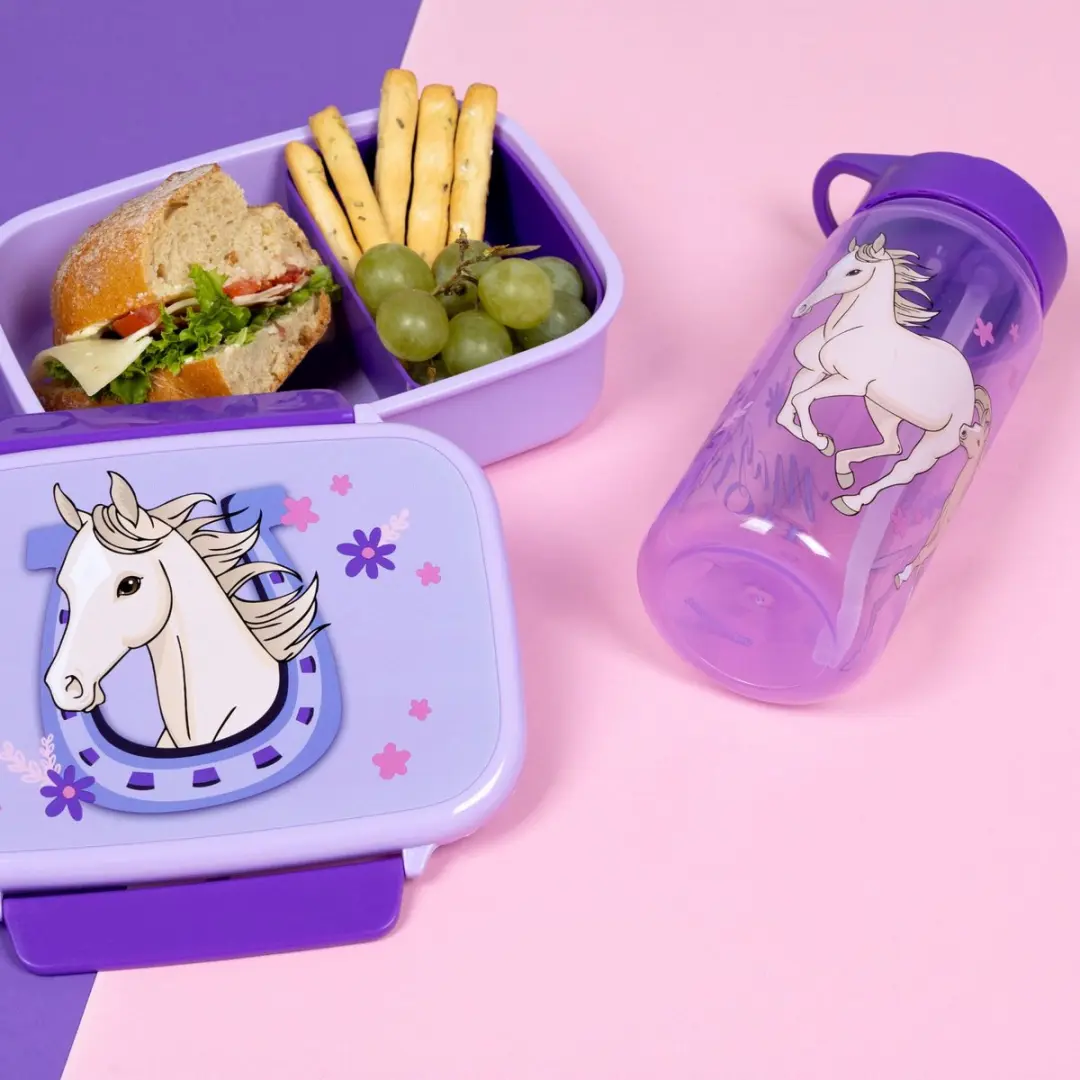 Unicorn Academy Magic Horse Lunchset - Paars