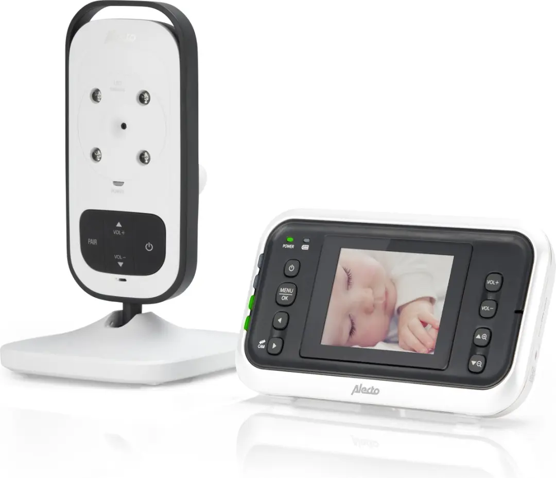 Alecto DVM-75 Babyfoon met Camera - 2.4" Kleurenscherm - Wit
