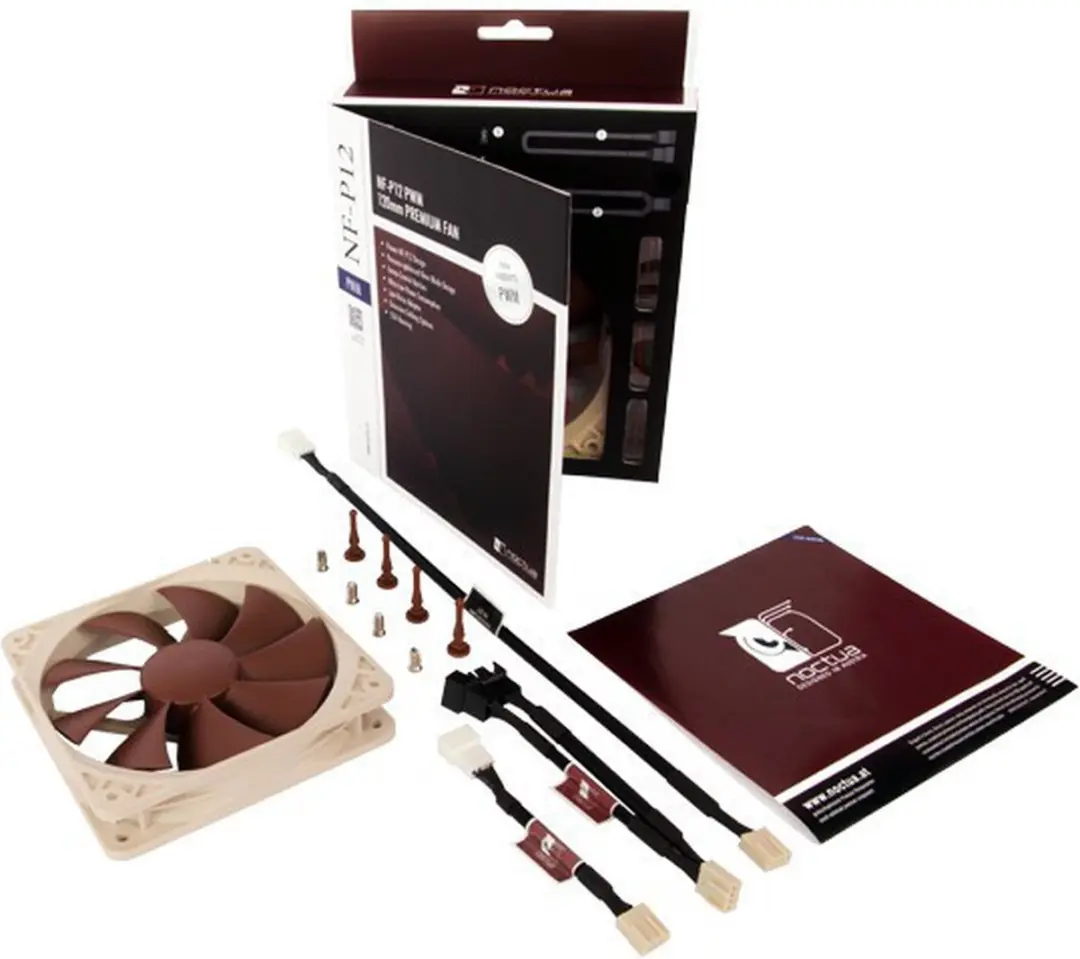 Noctua NF-P12 PWM Ventilator 12cm - Bruin/Wit